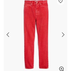 NWT Madewell Garment-Dyed Mom Jean